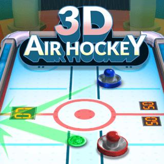 3D空氣曲棍球-3D空气曲棍球-3D Air Hockey -將冰球砸入對手的球門，並嘗試成為第一個在這款超快速3D街機遊戲中達到目標分數的人！