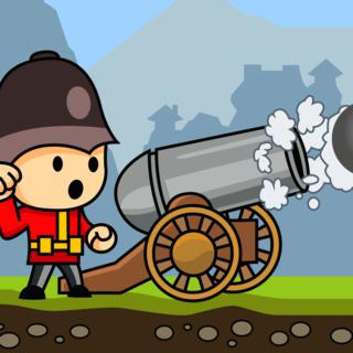 Игра Cannons and Soldiers аркада онлайн без скачивания