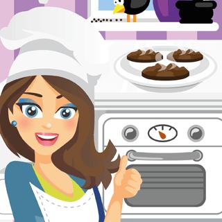 巧克力餅乾-巧克力饼干-Chocolate Biscuits-在烹飪遊戲系列烹飪與艾瑪這一次，你必須幫助可愛的涼爽準備美味的巧克力餅乾。最後，你可以閱讀整個食譜，並在現實生活中做好準備。