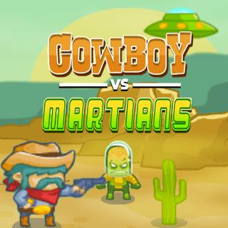 Игра Cowboys vs. Martians аркада онлайн без скачивания