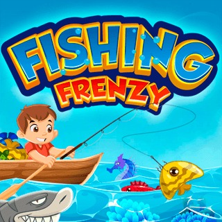 釣魚狂潮-钓鱼狂潮-Fishing Frenzy-抓住盡可能多的魚，並獲得高分！投下你的線，等待生物咬人，但要小心飢餓的鯊魚！