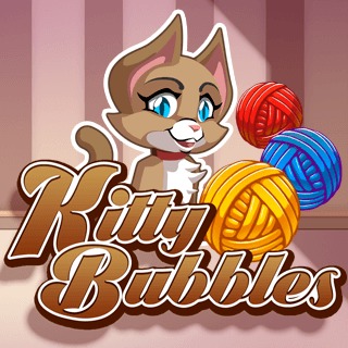 基蒂泡沫-基蒂泡沫-Kitty Bubbles-你在這個可愛的小子泡泡射擊遊戲中的任務是匹配至少3個相同顏色的羊毛球，將它們從田野中移出。