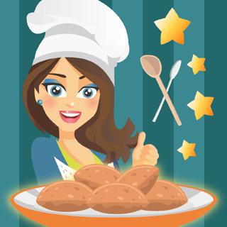 花生醬餅乾-花生酱饼干-Peanut Butter Cookies-在烹飪遊戲系列中幫助可愛的艾瑪與艾瑪一起烹飪，準備美味的花生醬餅乾，並在最後閱讀整個食譜。
