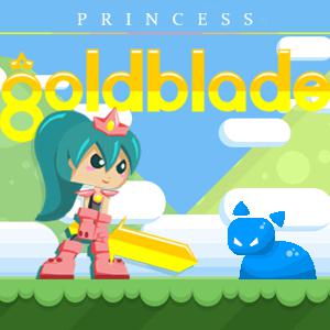 Игра Princess Goldblade And The Dangerous Water беги и прыгай на телефоне без скачиваний