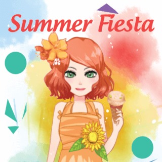 夏天嘉年華-夏天嘉年华-Summer Fiesta-將可愛的上衣，下擺，連衣裙，鞋子和漂亮的配飾融合在一起，完成夏季最喜愛的外觀，搭配髮型！