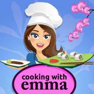 Игра Sushi Rolls - Cooking With Emma для девочек онлайн без скачивания