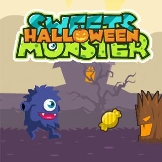 Игра Sweets Monster беги и прыгай на телефоне без скачиваний
