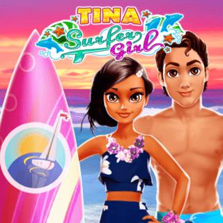 Игра Tina - Surfer Girl для девочек онлайн без скачивания
